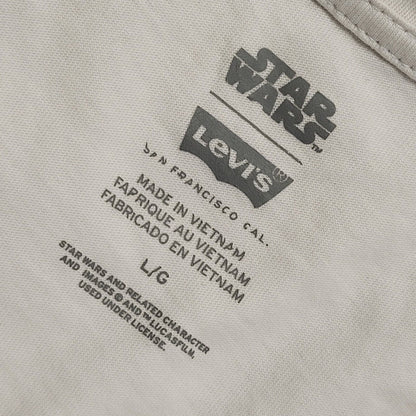 Levi's Star Wars Darth Vader White Long Sleeve T-Shirt Mens Size Large