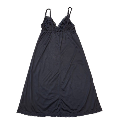 Littlewoods 80's Vintage Night Dress Black Womens UK 12 EU 40