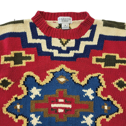 Carroll Reed 90s Vintage Cotton Round Neck Jumper Women's Size M
