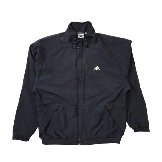 Adidas 90s Vintage Black Golf Sports Zip Up Jacket Men's Size Large