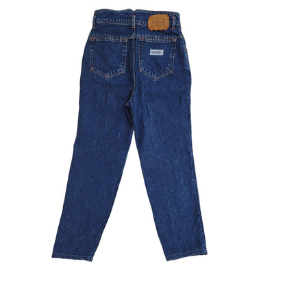 Jackball 90s Dark Blue Tapered Denim Jeans Uk Women's Size 4 W22 L24