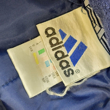 Adidas 90s Vintage Navy Blue Over-sized Windbreaker Jacket Men's Size S-M