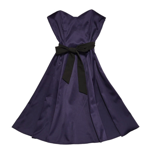 West One Vintage 90s Purple Sweetheart Evening Dress Uk Women's Size 10 W28
