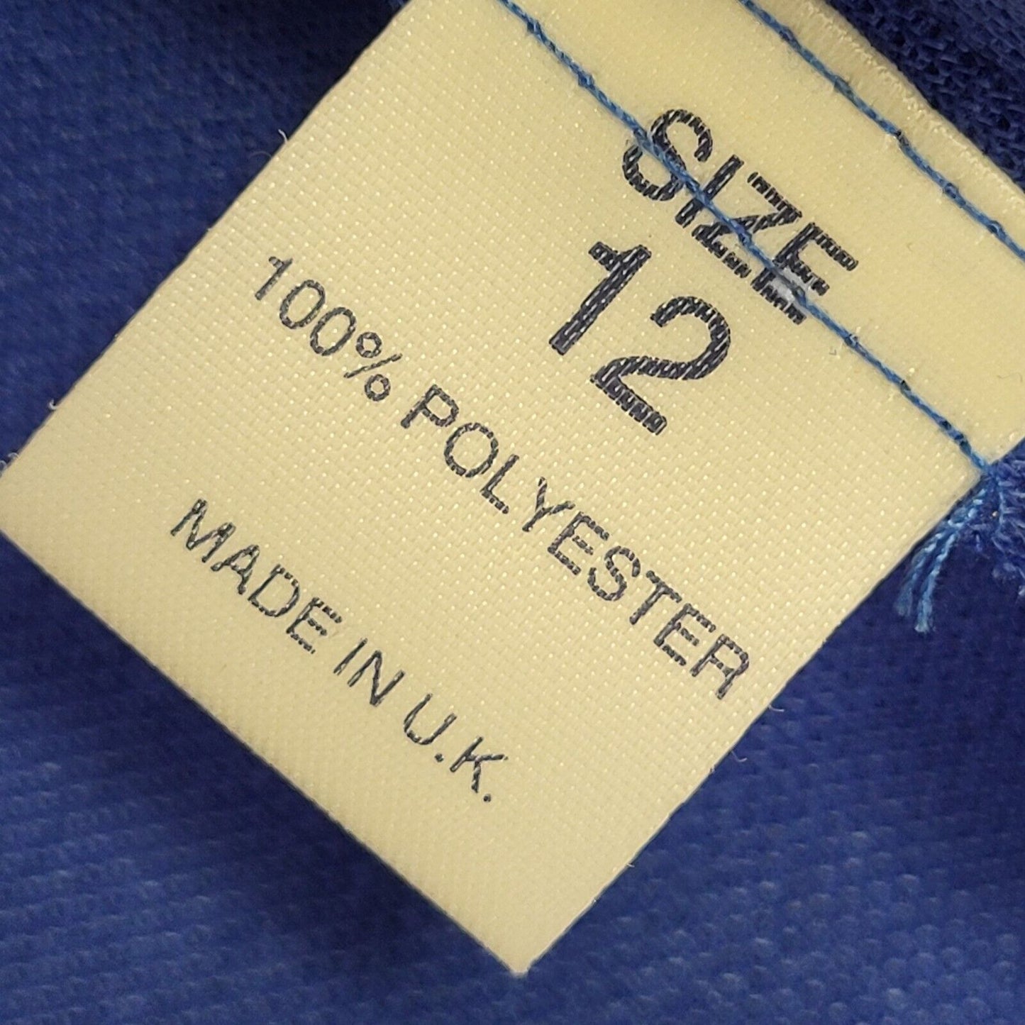 Debenhams Vintage 90's Blue 2 In 1 Top Shirt & Cardigan Womens UK Size 12