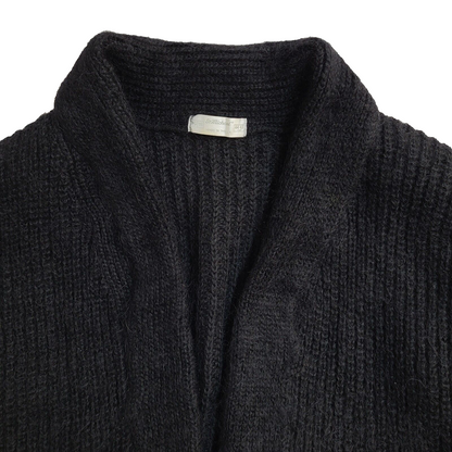 St Michael Vintage 90's Black Open Knitted Cardigan UK Women's Size 16/18