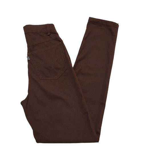 Escada Vintage 80's Brown Skinny Jeans Womens UK XS/S W24 L31