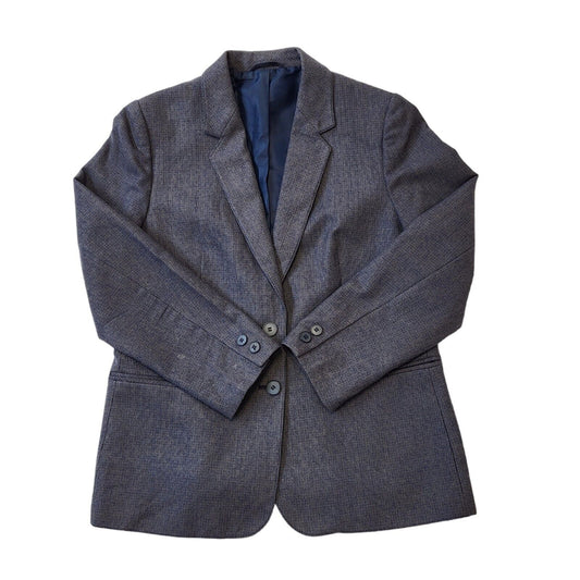 St Michael Vintage 70s Blue Wool Suit Jacket Mens Size 44.