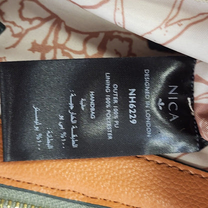 Nica Grey Leather Cross Body Shoulder Bag Uk Women's 15" x 10"