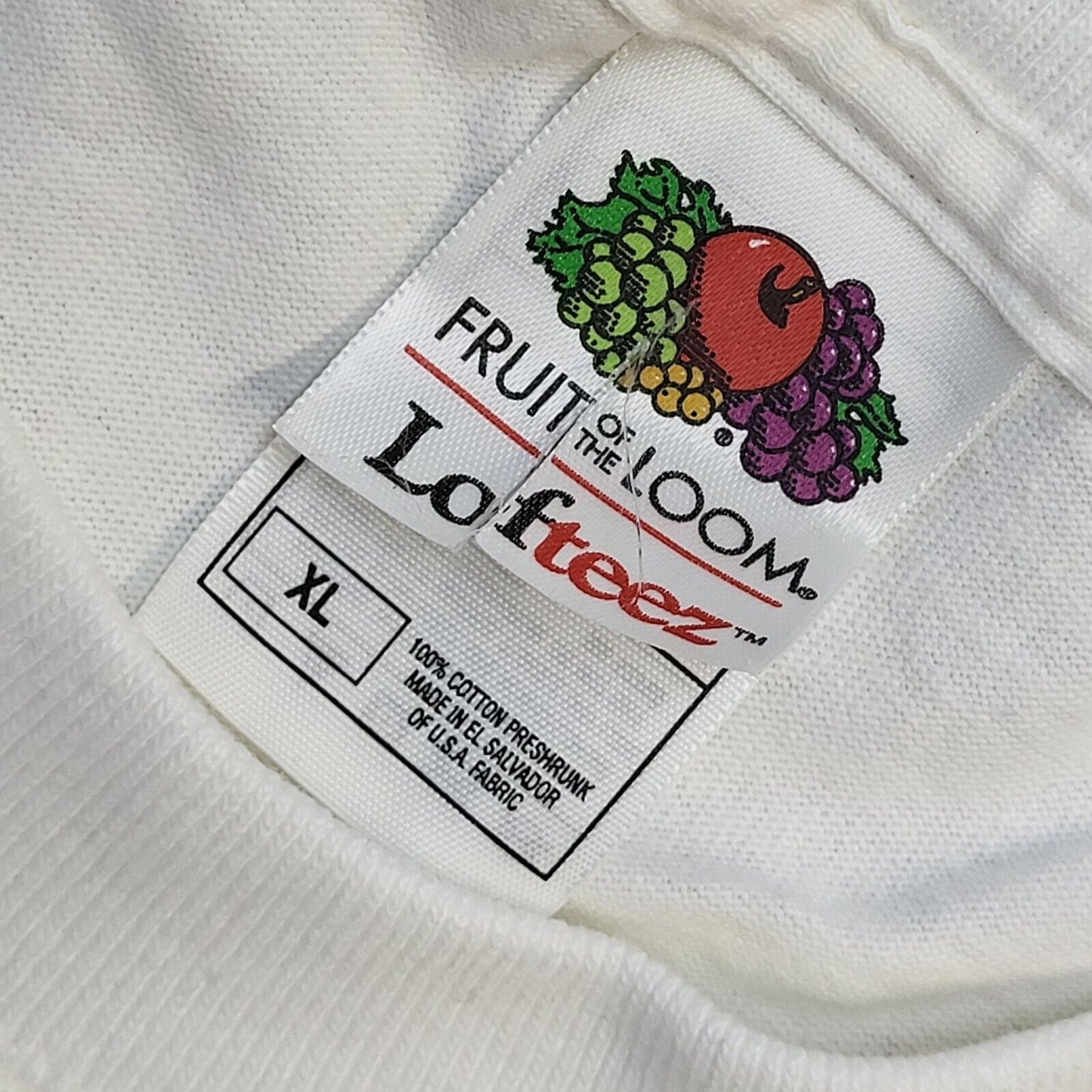 Fruit Of The Loom 90s Vintage New York City White Crew Neck T-Shirt Men's XL