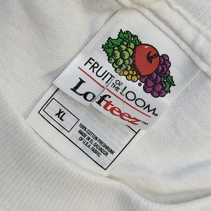 Fruit Of The Loom 90s Vintage New York City White Crew Neck T-Shirt Men's XL