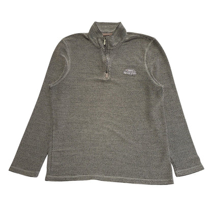 Weird Fish Grey Y2k 1/4 Zip Jumper Uk Men's Size XL