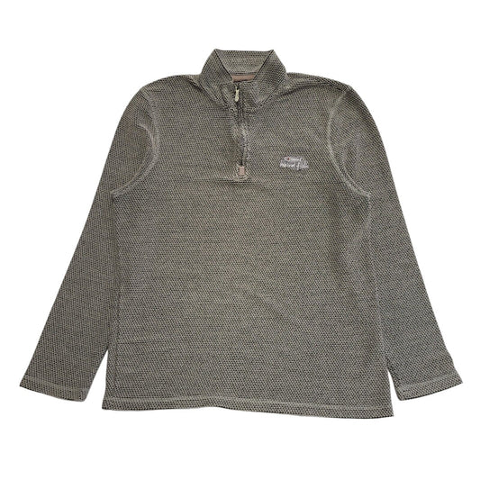 Weird Fish Grey Y2k 1/4 Zip Jumper Uk Men's Size XL