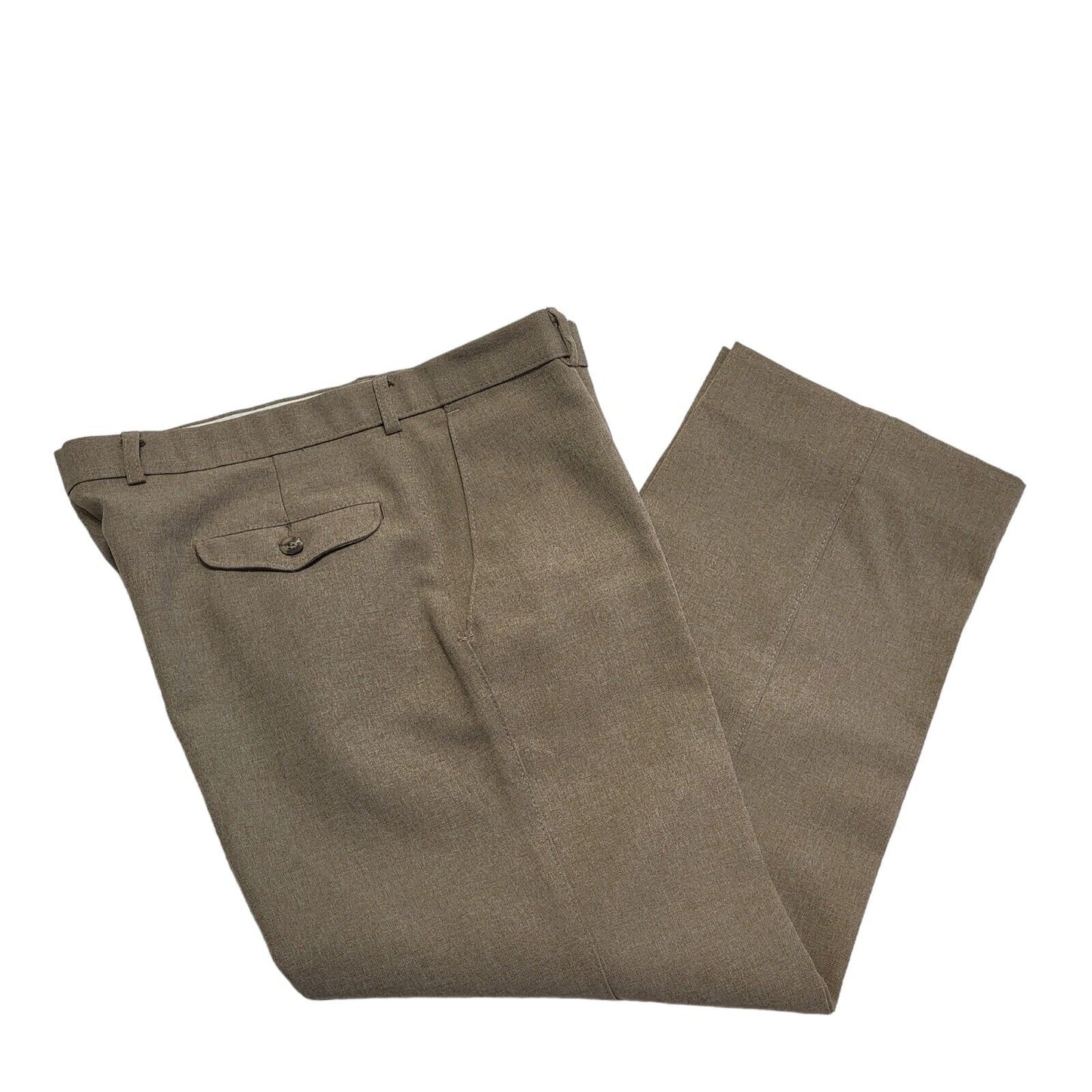 St Michael 90s Vintage Beige Straight Dress Trousers Uk Men's Size L W34 L29