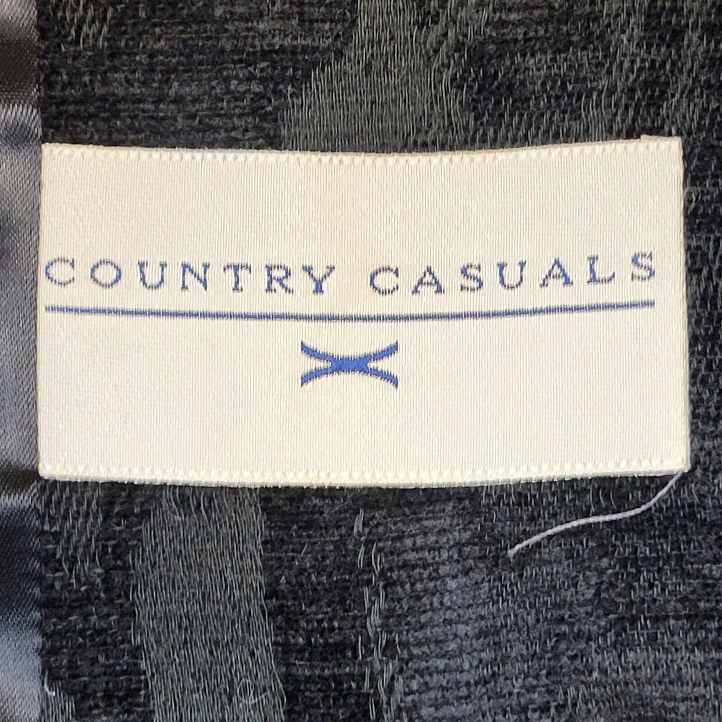 Country Casuals 90s Vintage Black Cotton Button Jacket UK Women's Size 12