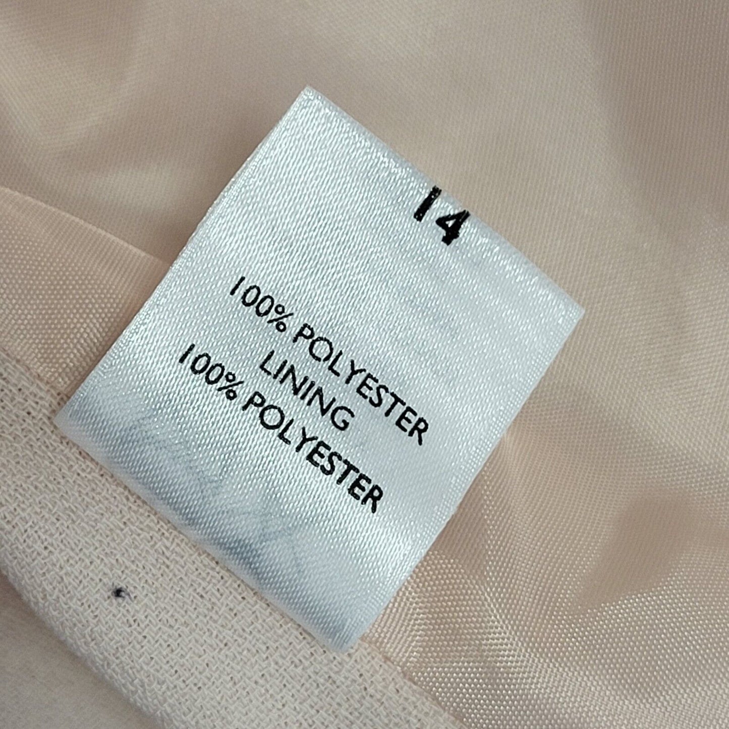 Debut 80s Vintage Pink 2 Piece Dress Suit Uk Women's Size 14