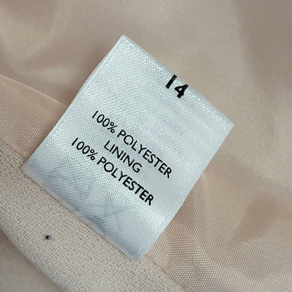 Debut 80s Vintage Pink 2 Piece Dress Suit Uk Women's Size 14