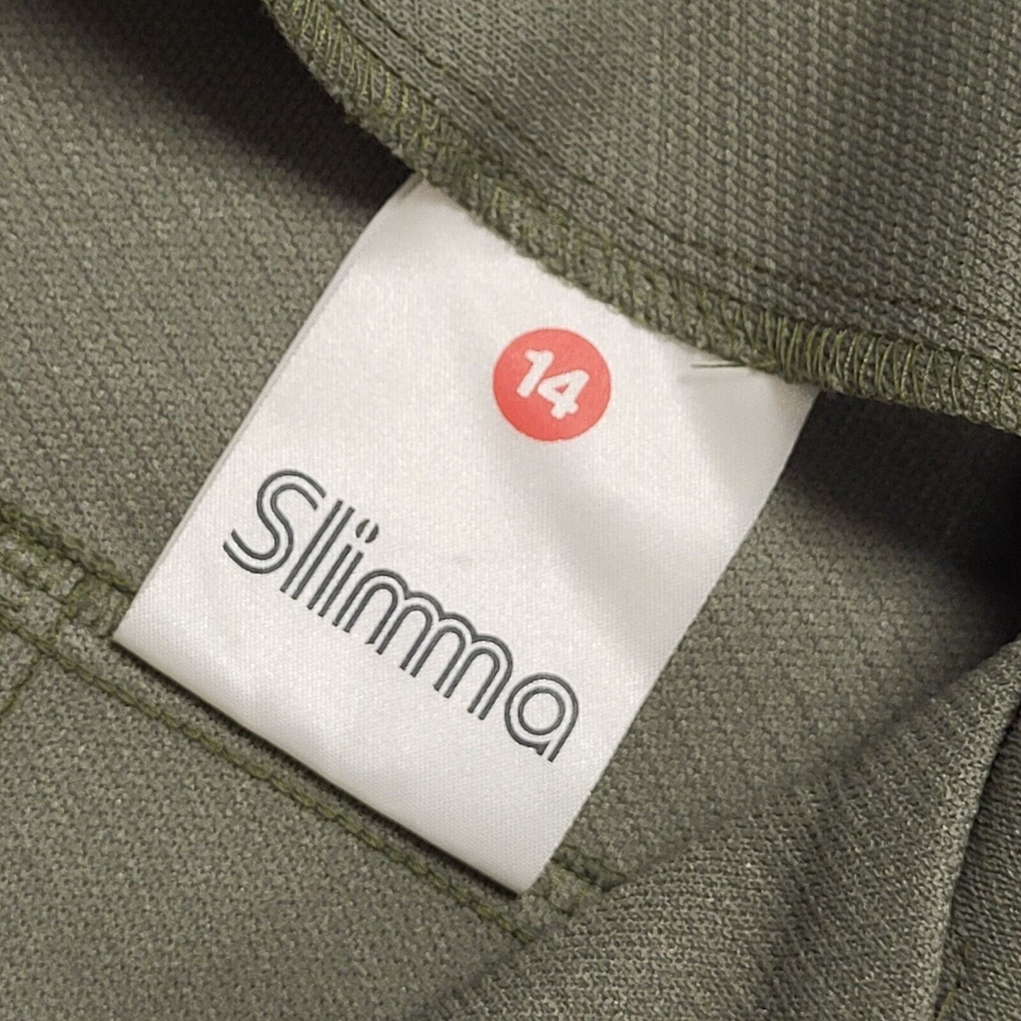 Slimma 70s Vintage Khaki 2 Piece Trouser Suit Uk Women's Size 14 W30