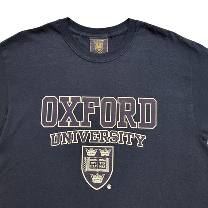 Oxford Uni Navy Blue Vintage 90s Short Sleeve T-Shirt Uk Men's M