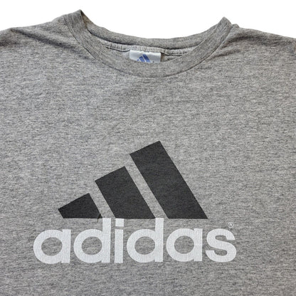 Adidas Grey 90s Vintage Crew Neck T-Shirt Men's Size Large