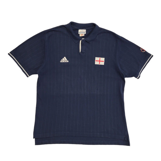 Adidas Y2K Blue 2002 Fifa World Cup Short Sleeve Polo Shirt Mens Size L