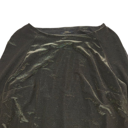 Marks And Spencer Vintage 80's Gold Long Sleeve Shift Long Dress Womens UK 14