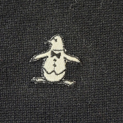 Munsingwear 90s Vintage Wool Blend Black V-Neck Jumper Men's Size L