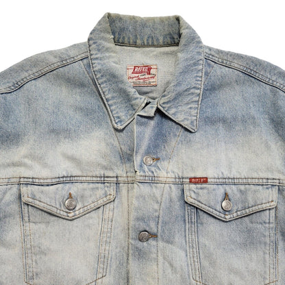 Rifle Vintage 90s Light Blue Denim Jacket Uk Men's Size XL