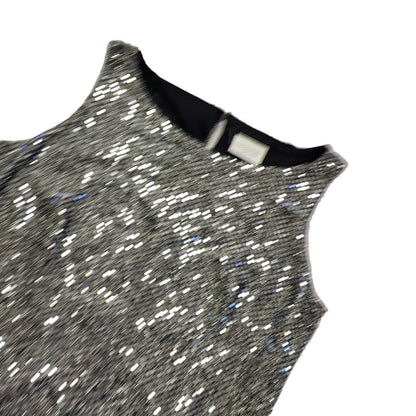 Canda 90s Vintage Silver Sleeveless Dress Uk Women's Size 18