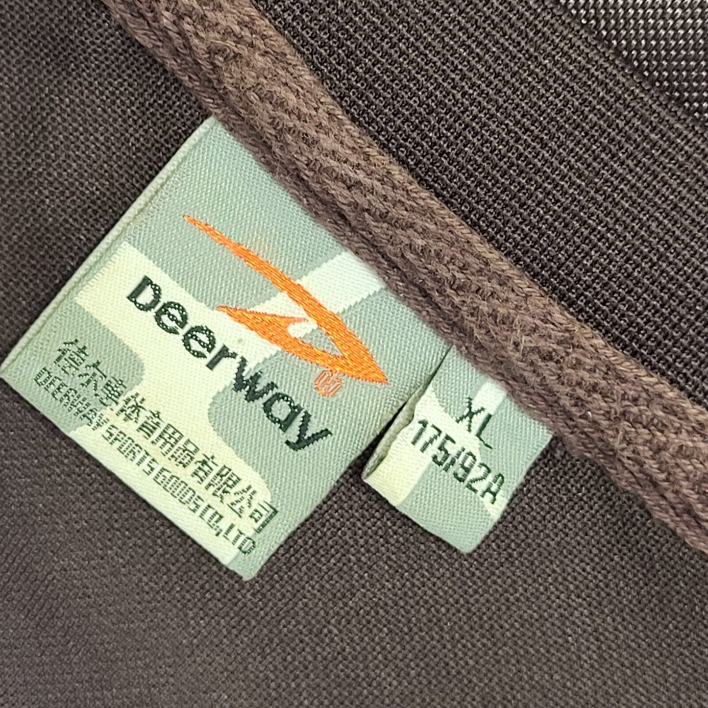 Deerway Sweatshirt Vintage Y2K Maroon & Brown Womens UK Size XL
