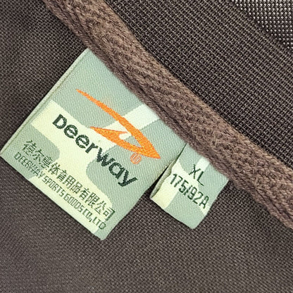 Deerway Sweatshirt Vintage Y2K Maroon & Brown Womens UK Size XL