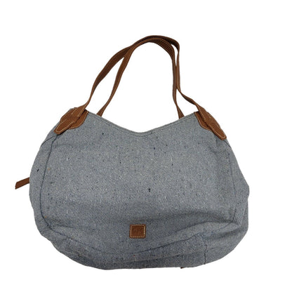 WS Light Blue Zip Medium Shoulder Bag Uk Women's Size 13" x 16"