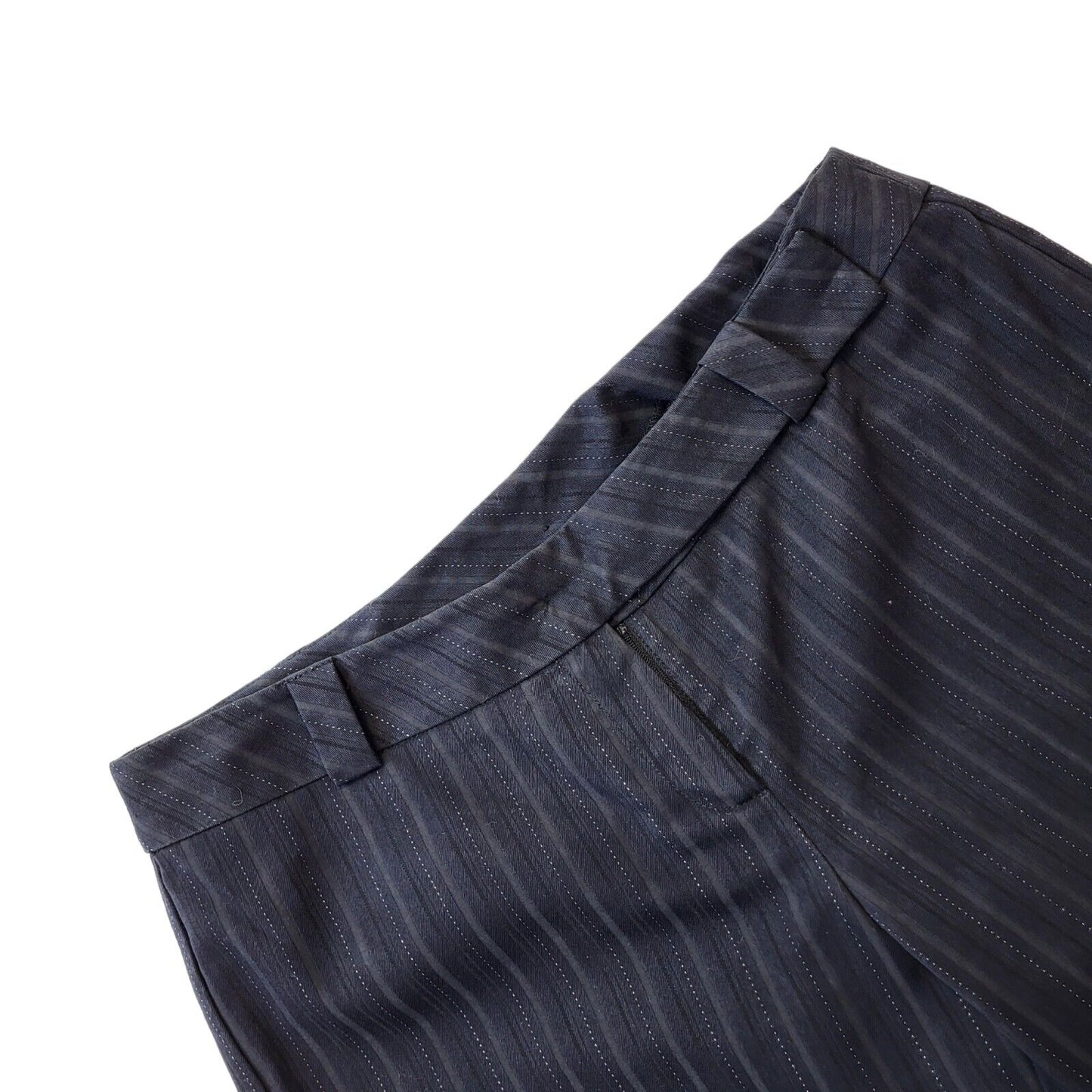 Bay Black Y2K Vintage Striped Bootcut Trousers Women's Size 14 W32 L31