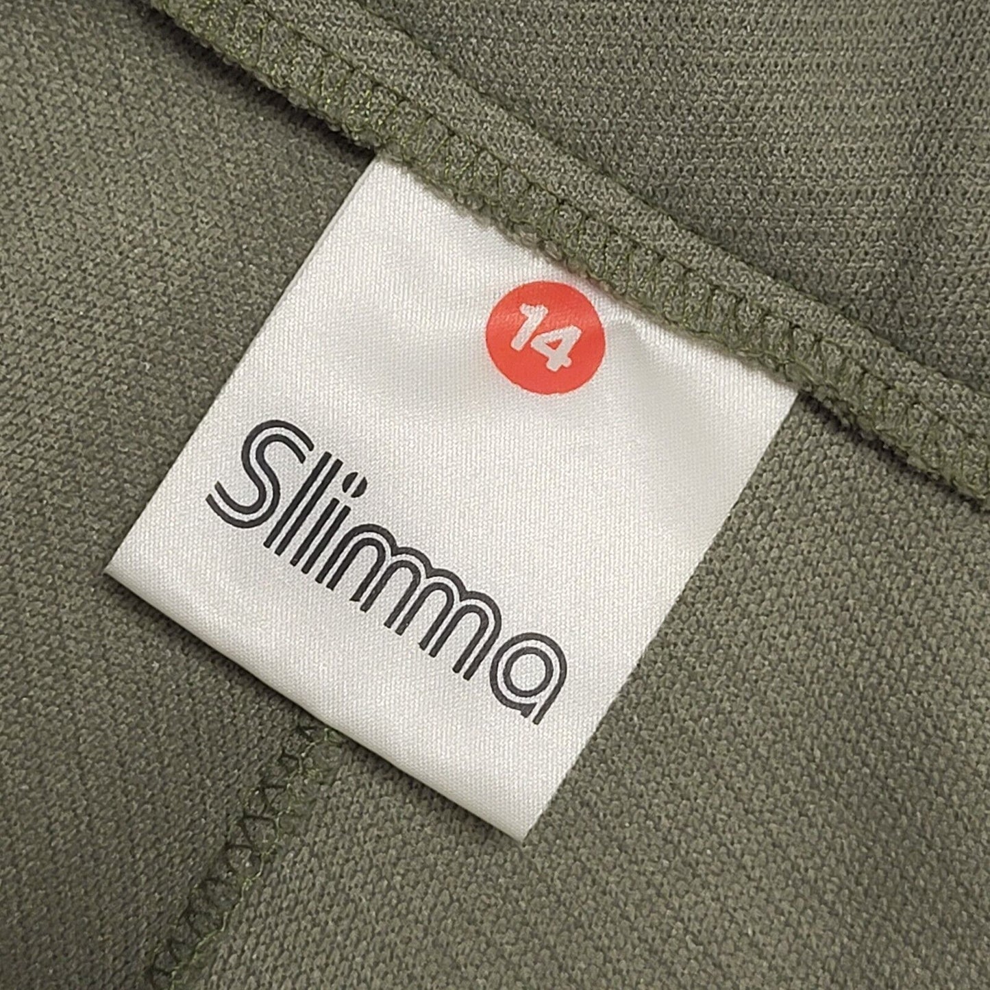 Slimma 70s Vintage Khaki 2 Piece Trouser Suit Uk Women's Size 14 W30