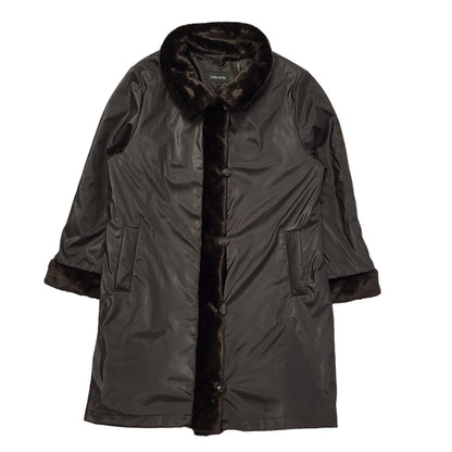 Talla Y Moda Brown Button Coat Uk Women's Size Large