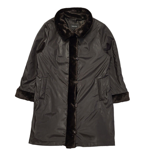 Talla Y Moda Brown Button Coat Uk Women's Size Large