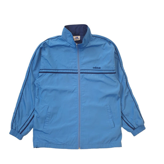 Adidas 90s Vintage Blue High Neck Zip Up Track Jacket Men's Size XXL