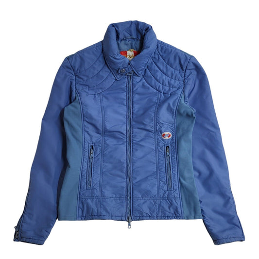 Anba Vintage 90's Light Blue Full Zip Jacket UK Women's Size 14