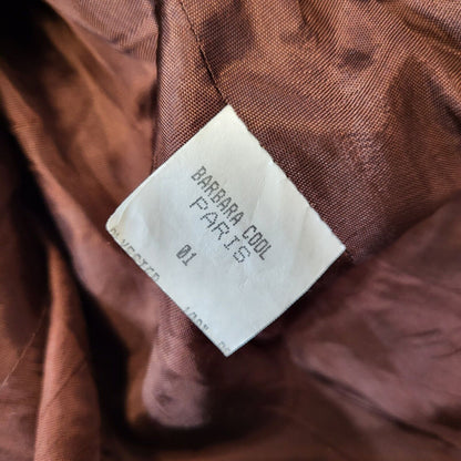 Carla Field 80s Vintage Brown Button Up Jacket Women's Size 16