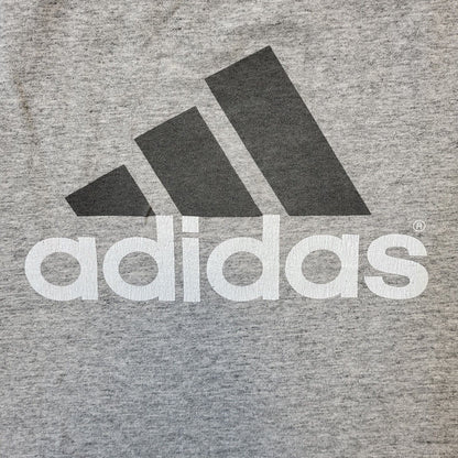 Adidas Grey 90s Vintage Crew Neck T-Shirt Men's Size Large