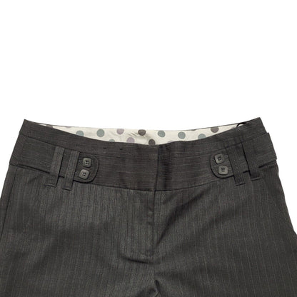 New Look Y2k Vintage Grey Straight Leg Casual Trousers Uk Women's 8 W26 L30