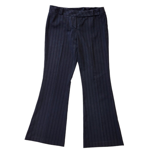 Bay Black Y2K Vintage Striped Bootcut Trousers Women's Size 14 W32 L31