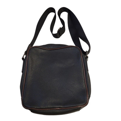 Ted Baker Black Brown Messenger Cross Body Bag 12"x 12"