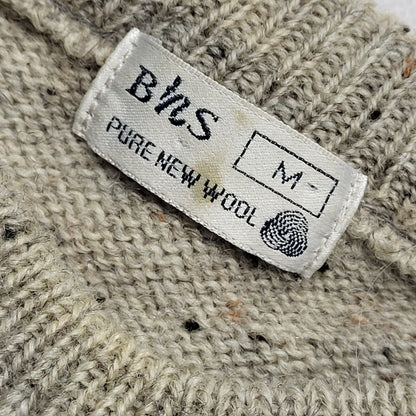 BHS Vintage 90's  Beige Wool Jumper Mens UK Size Medium
