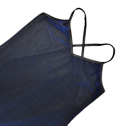 New Look 90s Vintage Dark Blue Dress Women's Size 14