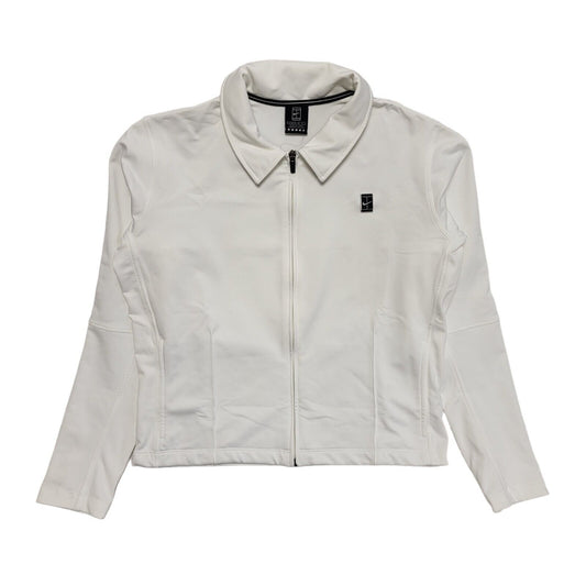 Nike Team White Vintage 90s Zipped Sports Jacket Uk Women's Size L (12-14)