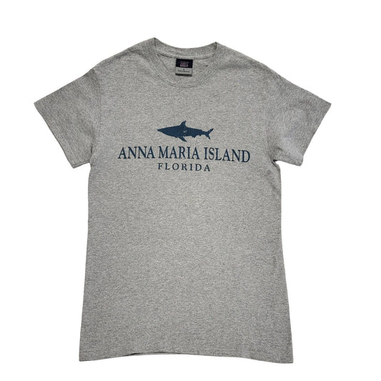 MV Sport Vintage 90s Grey Anna Marina Island Short Sleeve T-Shirt Mens Size S
