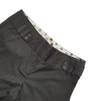 New Look Y2k Vintage Grey Straight Leg Casual Trousers Uk Women's 8 W26 L30