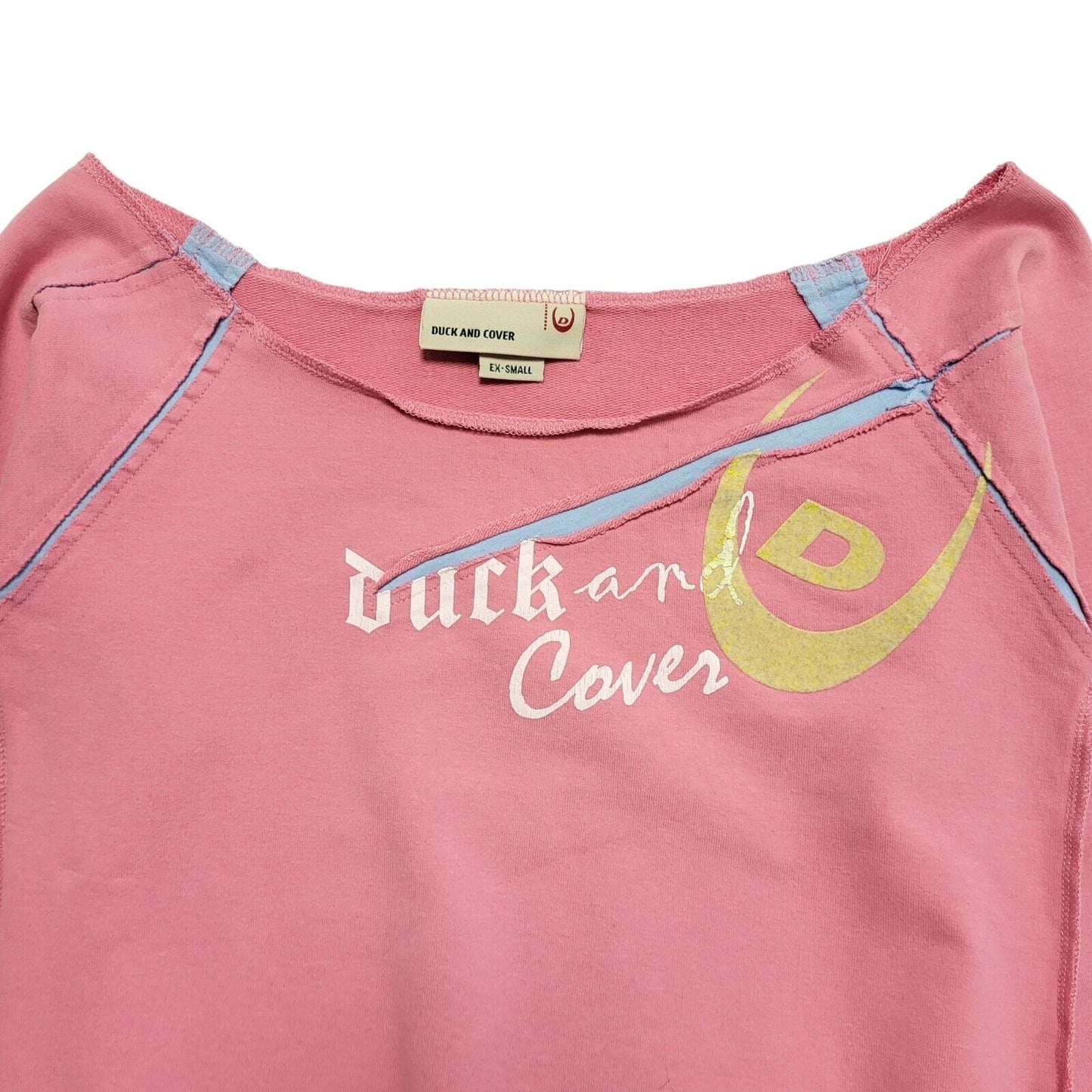 Duck & Cover Y2K Vintage Pink Sweatshirt Uk Women's Size XS