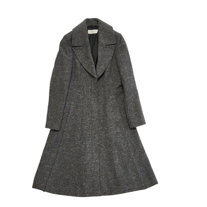 John Lewis Grey Vintage Y2K Button Rain Coat Uk Women's Size 10