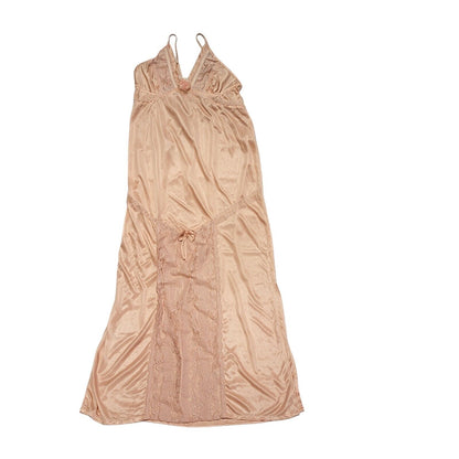 80s Vintage Pink Sleeveless Dress/ Night Gown Uk Women's Size 10/12